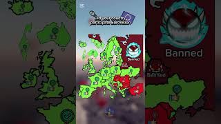 Did your country attend Eurovision?🎶#eurovision#europe#map#music#albania#grand final#basel