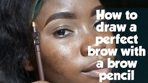 Eyebrow tutorial 101 for beginners with a brow pencil