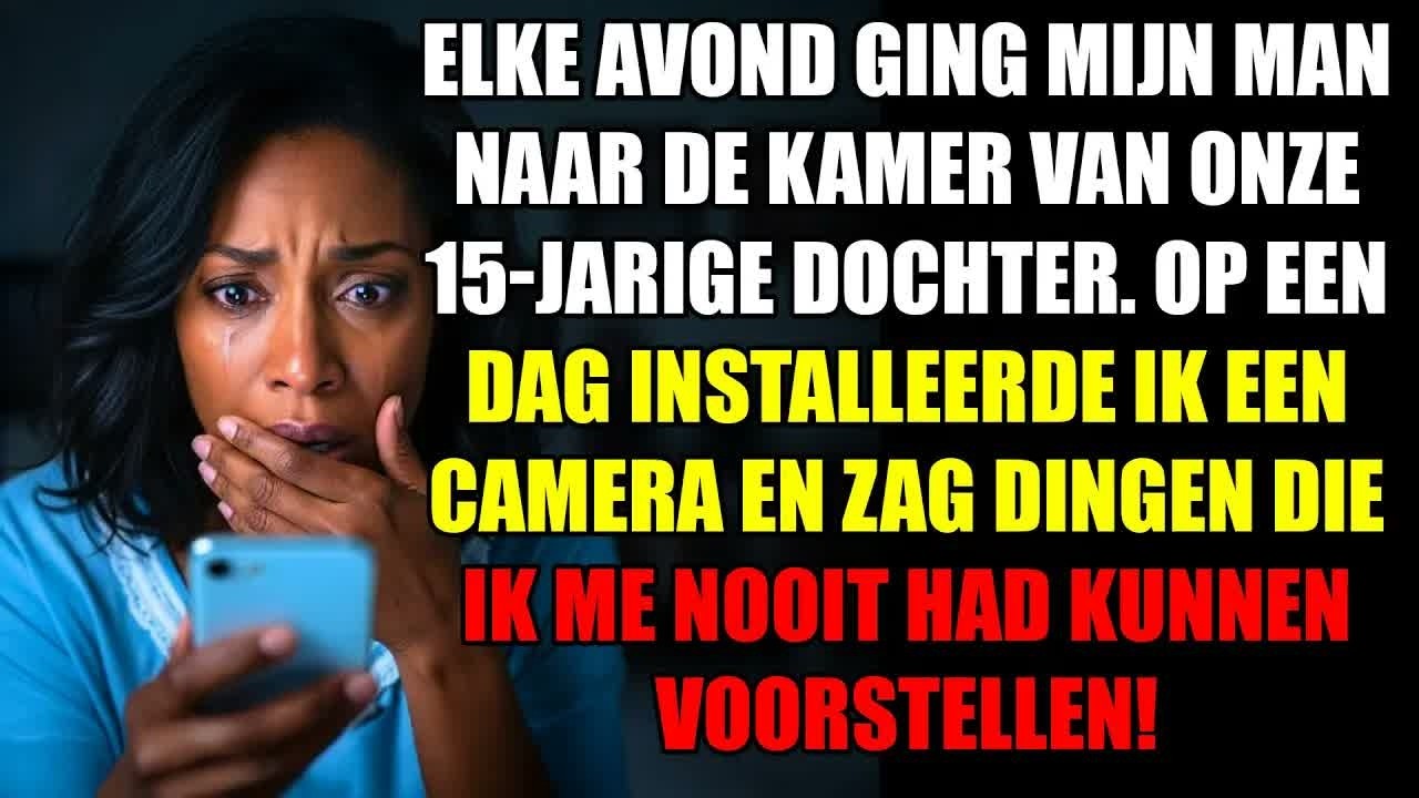Het was die nacht dat ik mezelf dwong te kijken naar wat mijn man met onze vijftienjarige dochter deed op het scherm van mijn telefoon, terwijl hij dacht dat ik sliep naast me in bed. Drie jaar...