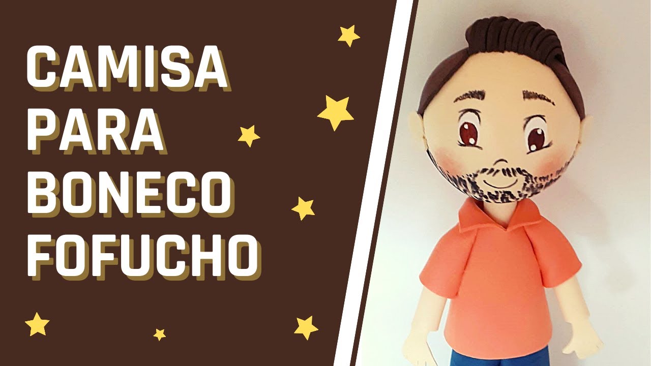 CAMISA PARA BONECO FOFUCHO DE EVA 3D