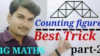 Best & Easy Trick for Counting Figures Triangles/NTPC/RAILWAY/SSC/TET/CTET/all one day exam 4g maths