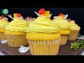 Mango Cupcake Recipe Mango Buttercream Frosting Eggless Mango Cake
