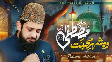 Wo shehre mohabbat jahan mustafa hain || Zohaib Ashrafi Mehfil Kalam 2025