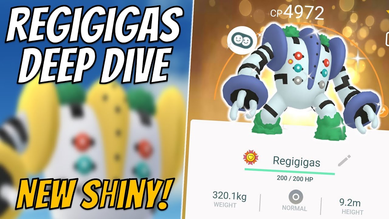 Did raid hour tonight and got a #shiny #regigigas 😄😄😄 I'm so happy!