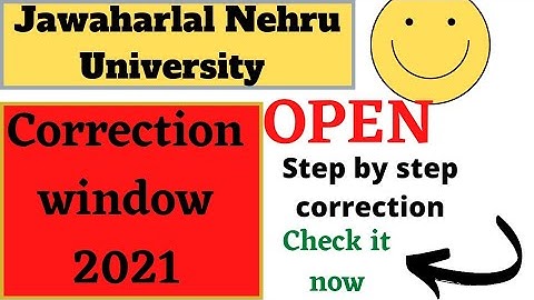 JNUEE correction window 2021 || JNU Admission correction window 2021 || JNU entrence exam correction