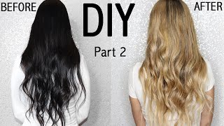 HOW TO: DIY BLONDE HAIR TUTORIAL AT HOME | FROM DARK TO BLONDE PART 2