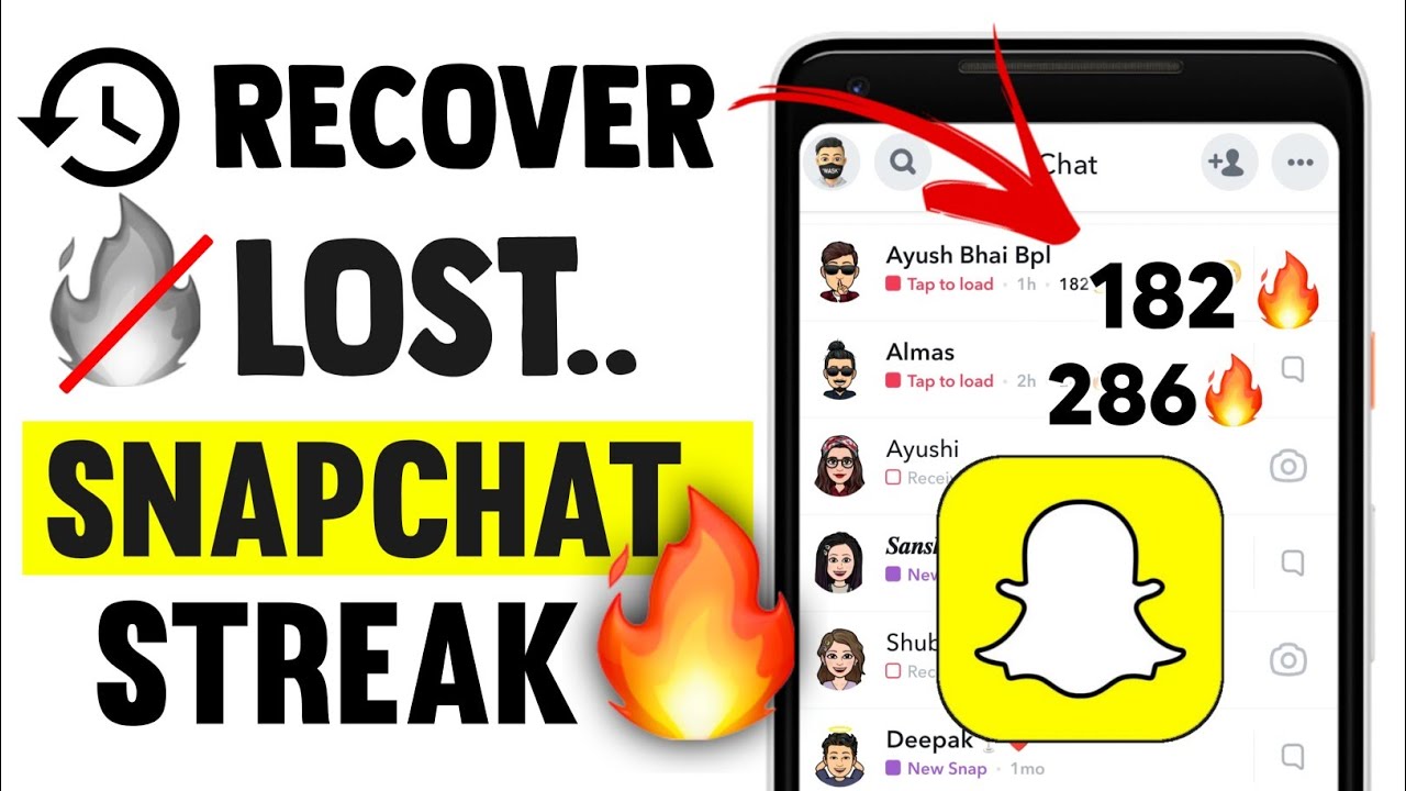 How to recover snapstreak how to get back streaks on snapchat how to