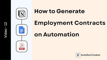 Automate Employment Contracts PDFs for your business with AutoDocCreator (Docs and Notion Demo)