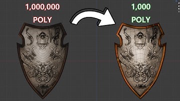 How to transfer HIGH poly details to LOW poly object in blender