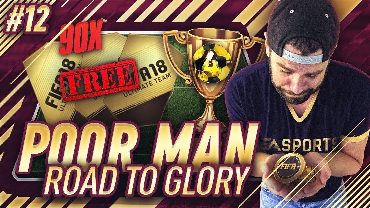 90 FREE PLAYER PACKS!! ANOTHER FUT DRAFT WIN!! - Poor Man RTG #12 - FIFA 18 Ultimate Team