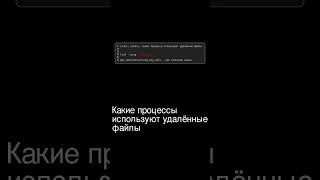 Linux: узнаем, какие процессы используют файлы — даже если они уже удалены