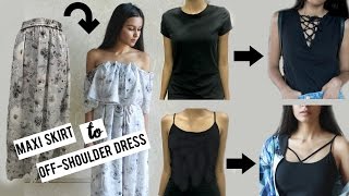 Hey everyone! in this video i have shared with y'll how revamped some
of my old clothes like a camisole/tank top, palin black tee and maxi
skirt into a...