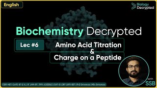 Biochemistry | L6 | Amino Acid Titration & Charge on a Peptide  | English | SSB (Sounak Sinhababu)