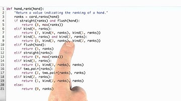 Writing Hand Rank Solution - Design of Computer Programs