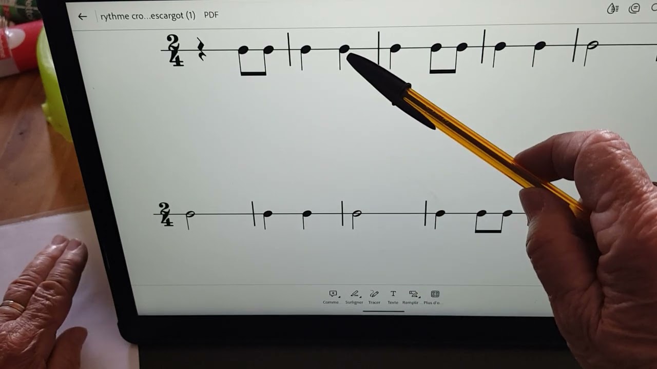 Jeu de rythme. Découverte des croches.