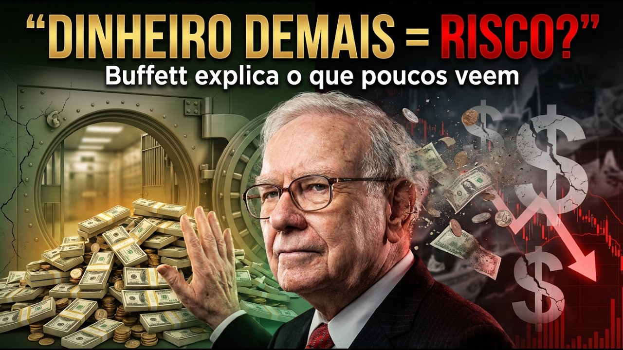 O Perigo Silencioso de Ter Muito Caixa (Você Está Perdendo Dinheiro!) | Warren Buffett Guia