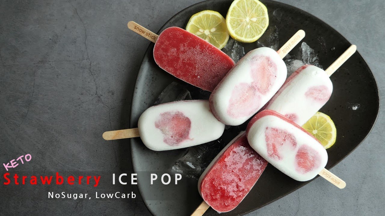 Vegan, KETO ICE POP Recipe, Ice Cream, 키토 아이스 바, 아이스크림 (LCHF, Low Carb
