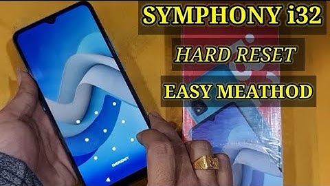 symphony i32 hard reset// symphony i32 forgot pattern lock