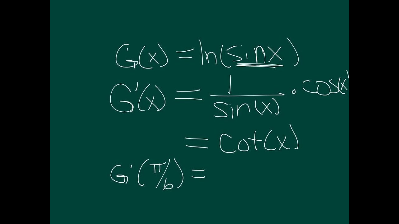 What is the derivative of ln(3x)?