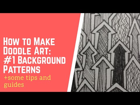 HOW TO MAKE DOODLE ART: Pt. 1 BACKGROUND PATTERNS | Carlo Calijuete Arts Vlog #2