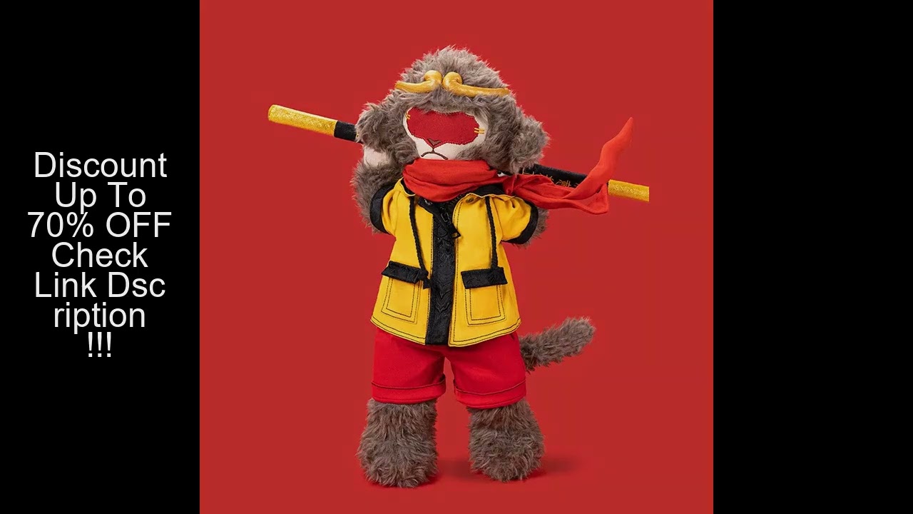 Black Myth: Wukong Plush Doll Sun Wukong Plush The Monkey King Figure Pillow Dolls Bolster Game Room