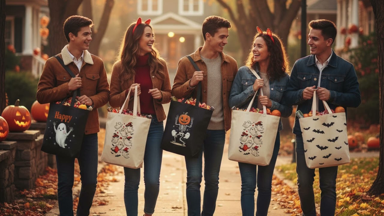 Halloween Tote Bags 2025 | Best Reusable Trick-or-Treat Bags with Spooky Designs 🎃👻