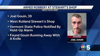 Vermont State Police arrest man after assault and robbery of West Rutland Stewart's Shop