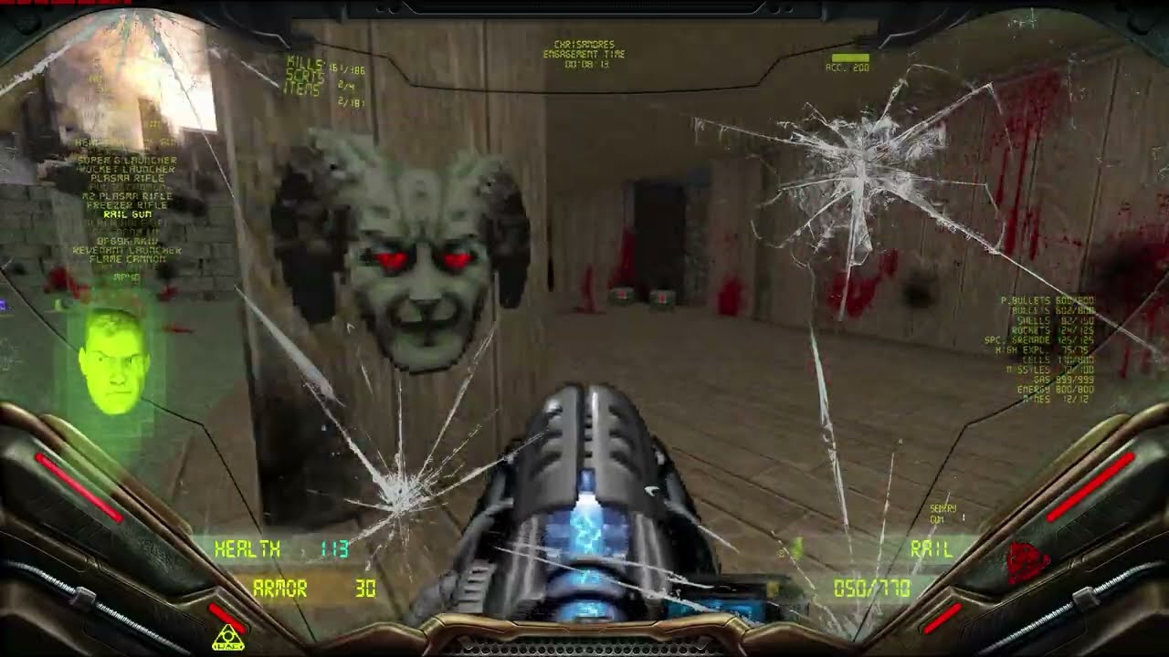 Brutal Doom 2 Hell on Earth PB, Loquendo, MAP18-MAP19