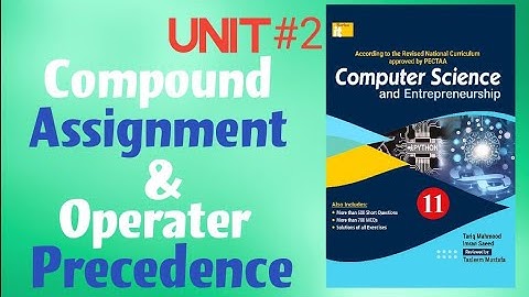 Compound assignment &| operator precedenceICS|it-series|1st year Computer 2025 |Ch 2| Lec 9