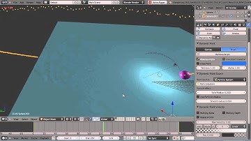 Blender 2.6 Tutorial - Particles and Dynamic Paint Waves