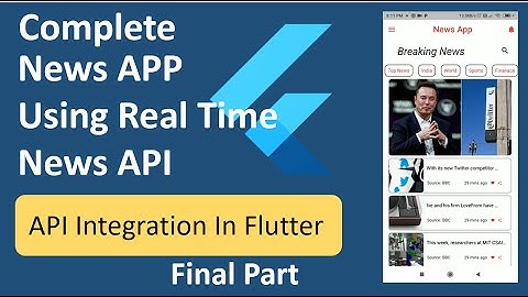 Complete News APP using real time news API | API Integration in flutter | Final Part