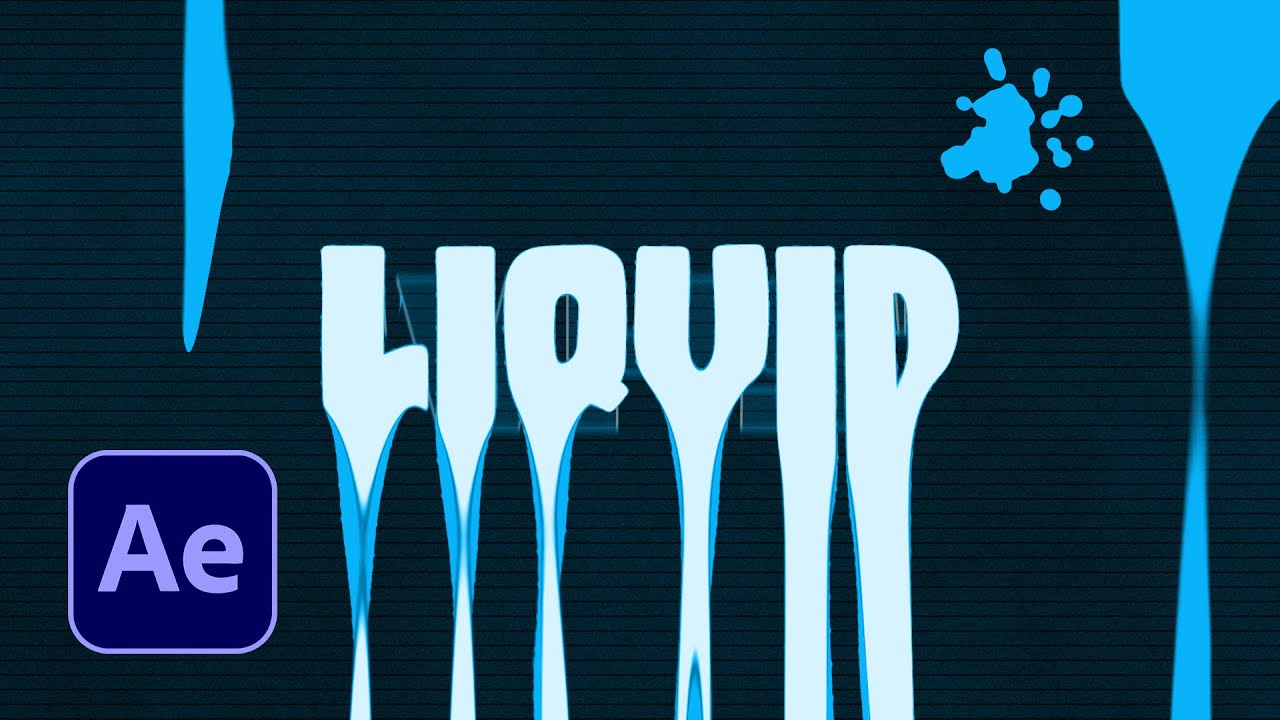 Try this dripping text animation in After Effects - YouTube