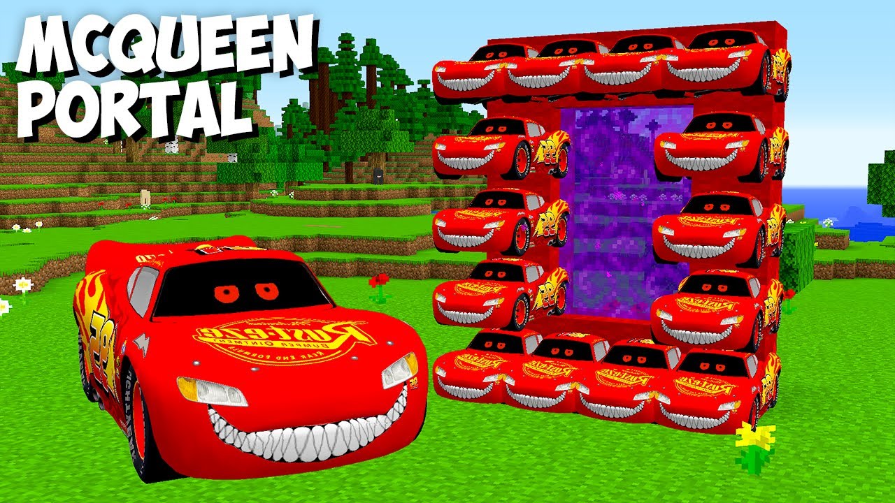 HOW TO PLAY LIGHTNING MCQUEEN in MINECRAFT! MCQUEEN EXE Minecraft ...