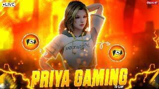 FREEFIRE TELUGUGIRL PRIYAGAMING IS LIVE ❤️|| COME AND JOIN WITH TEAM CODES ❤️|| PNG