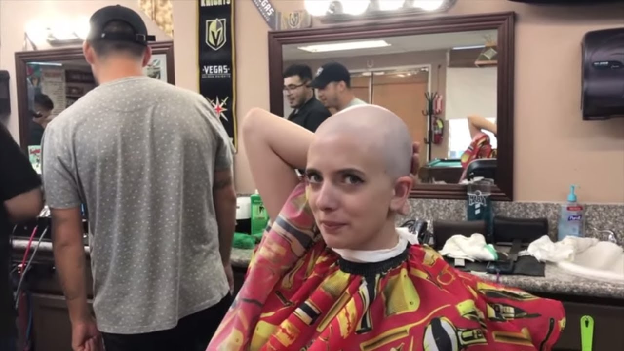 Stormie LV - Pt 3 She Shaves Her Head at Barber Shop (Free Video)