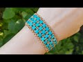 Bracelet/Beaded bracelet Браслет из бисера/Браслет из тилы/Как сделать браслет/Бисероплетение