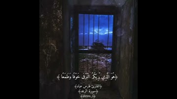 مقطع من سورة الرعد بصوت القارئ فارس عباد