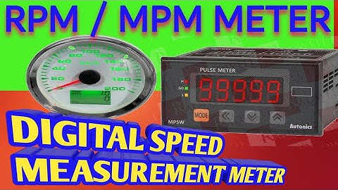 Using Encoder & Pulse Meter - RPM Measurement|speed meter setting|speed measurement metermeter|tacho