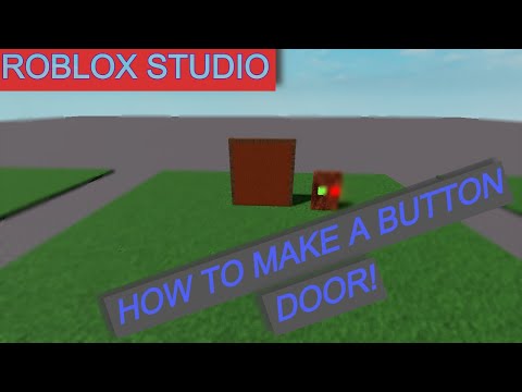 How to make a Button Door in Roblox Studio | Scripts in description only works | Poweriest