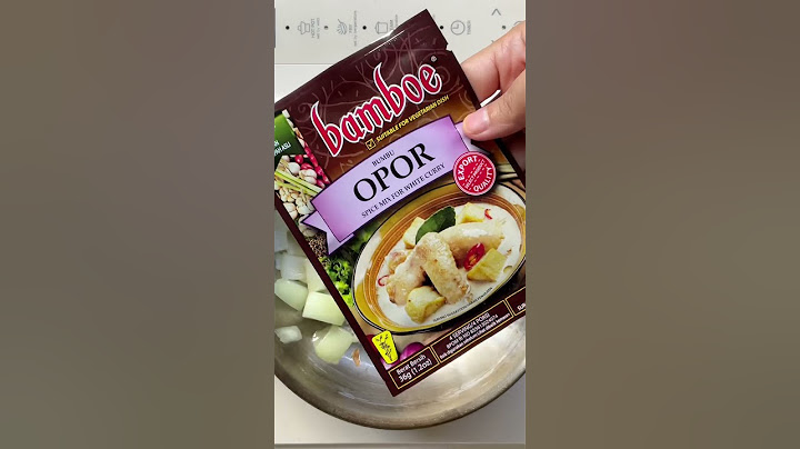 Resep Opor Ayam bumbu instan Bamboe