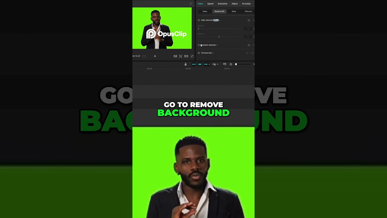 Remove Green Screen  Simple Video Editing Tutorial  #capcut #videoediting #capcutedit