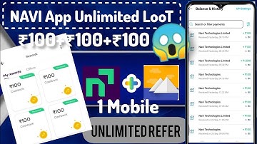 Navi App Unlimited reffer trick || Per refferal flat ₹100+₹100|| NAVI unlimited refer kaise kare
