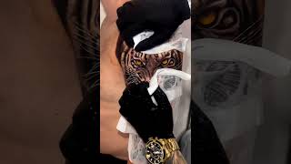 Amazing Tiger Tattoo Design | 3d Tiger Tattoo For Men Arm | #shorts #tigertattoo #3dtattoo