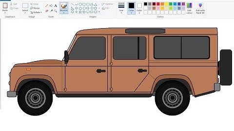How to draw Land Rover Defender SUV in easy steps | Car Drawing.