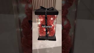 Bear Rose with Blinking LED and Gift box