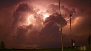 8/11/2023 | Incredible Supercell Storms w/ Heat Lightning Night Footage & Captures - King City, MO