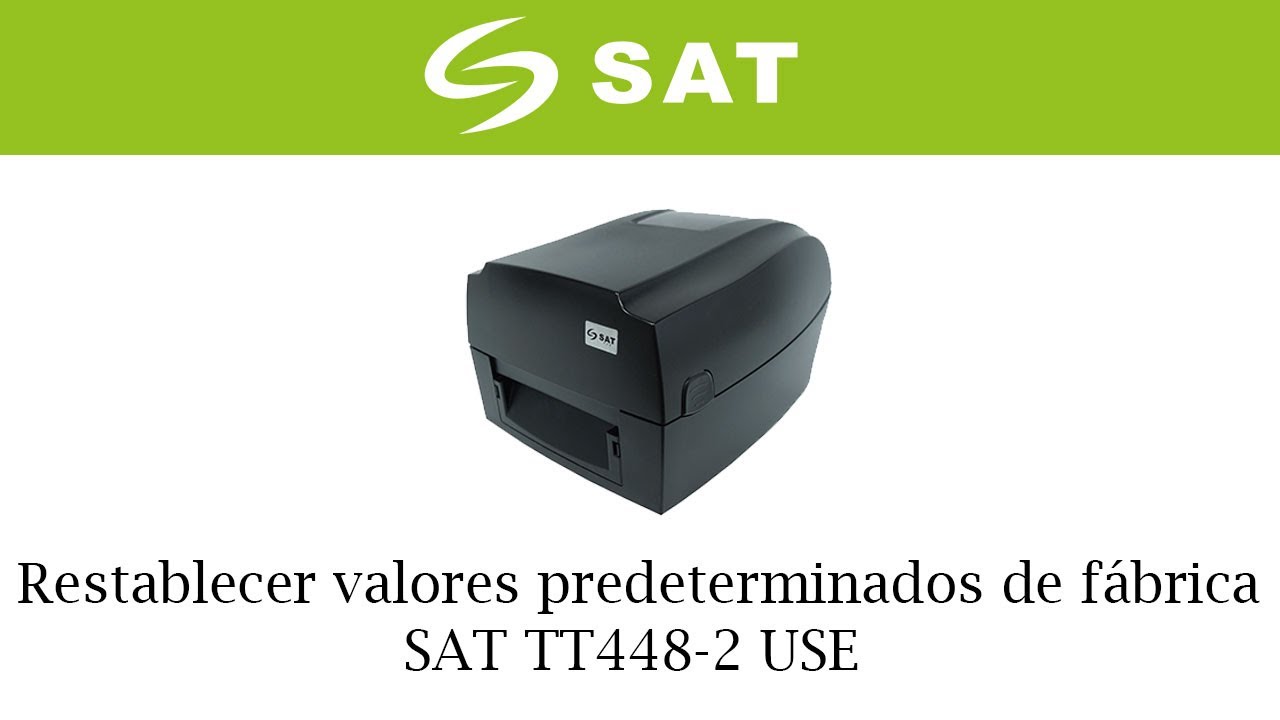 Restablecer valores predeterminados de fábrica SAT TT448-2 USE - YouTube