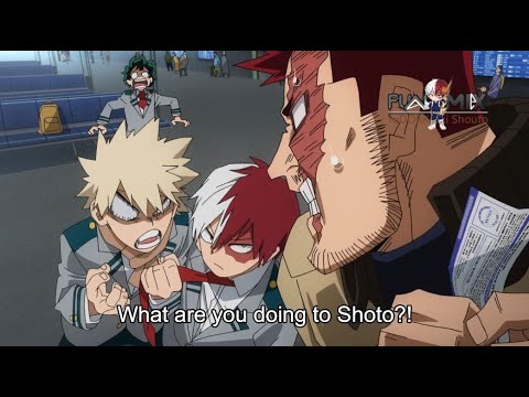 When Todoroki wants to sit next to Midoriya and Bakugo - Worlds Heroes Take-Off