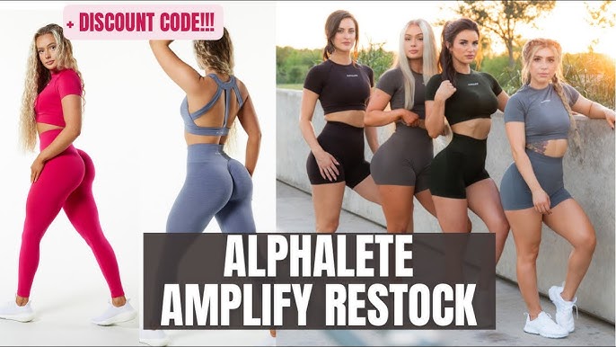 Amplify Legging - Whale Blue – Alphalete Athletics