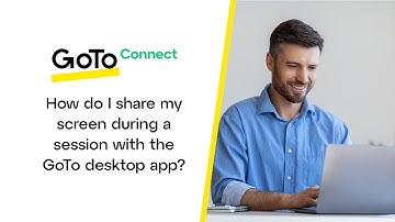 How do I share my screen during a session with the GoTo desktop app?